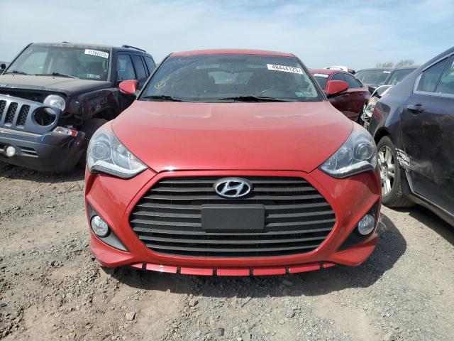 KMHTC6AE1EU184121 - 2014 HYUNDAI VELOSTER TURBO RED photo 5