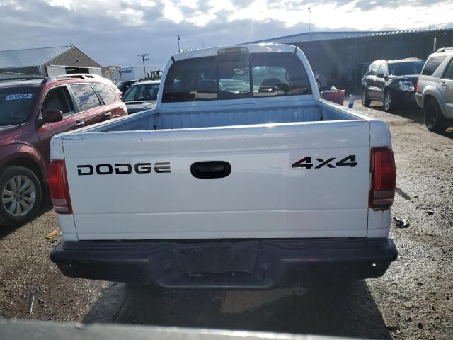 1B7HG48N22S614318 - 2002 DODGE DAKOTA QUAD SLT WHITE photo 6