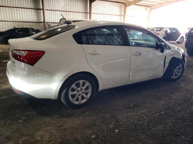 KNADM4A33F6429593 - 2015 KIA RIO LX WHITE photo 3