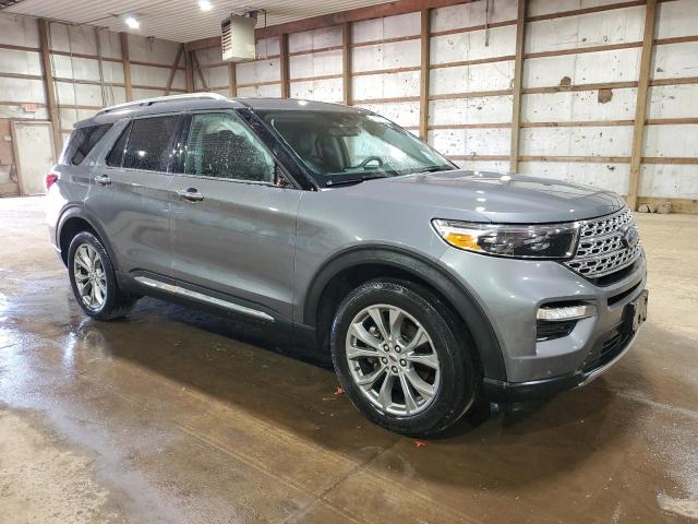 1FMSK8FH3NGB28967 - 2022 FORD EXPLORER LIMITED GRAY photo 4