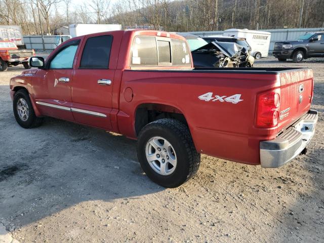 1D7HW58N56S690118 - 2006 DODGE DAKOTA QUAD LARAMIE RED photo 2