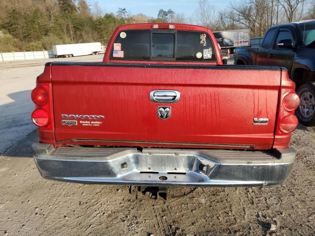 1D7HW58N56S690118 - 2006 DODGE DAKOTA QUAD LARAMIE RED photo 6