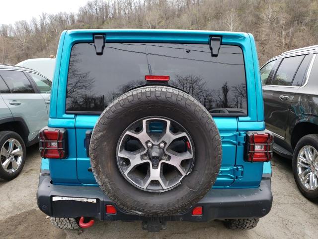 1C4HJXFN4LW224174 - 2020 JEEP WRANGLER RUBICON TEAL photo 6