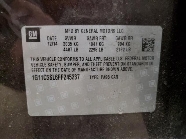 1G11C5SL6FF245237 - 2015 CHEVROLET MALIBU 1LT ყავისფერი ფოტო 13