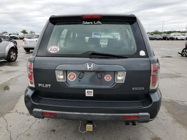 2HKYF18106H512406 - 2006 HONDA PILOT LX GRAY photo 6