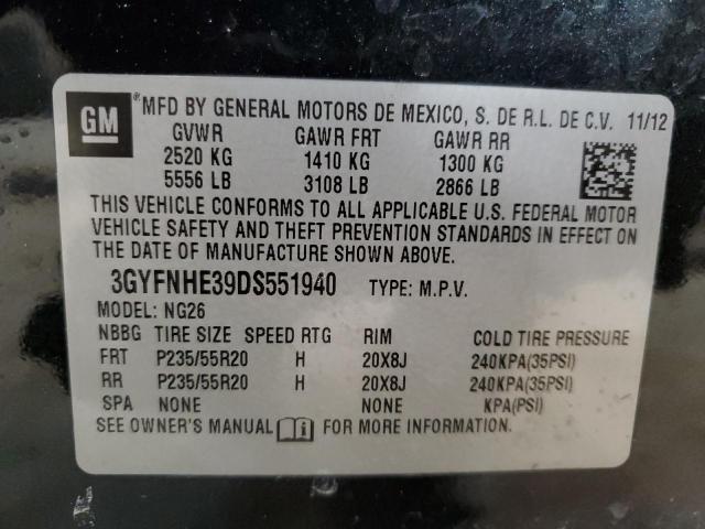 3GYFNHE39DS551940 - 2013 CADILLAC SRX PERFORMANCE COLLECTION Қара фото 12