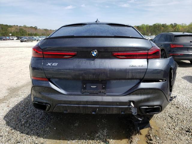 5UXCY6C03N9L54505 - 2022 BMW X6 XDRIVE40I GRAY photo 6