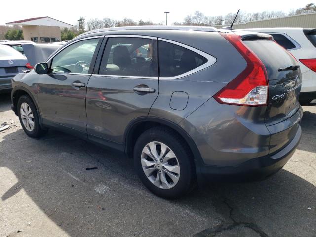 2HKRM3H72DH500510 - 2013 HONDA CR-V EXL GRAY photo 2