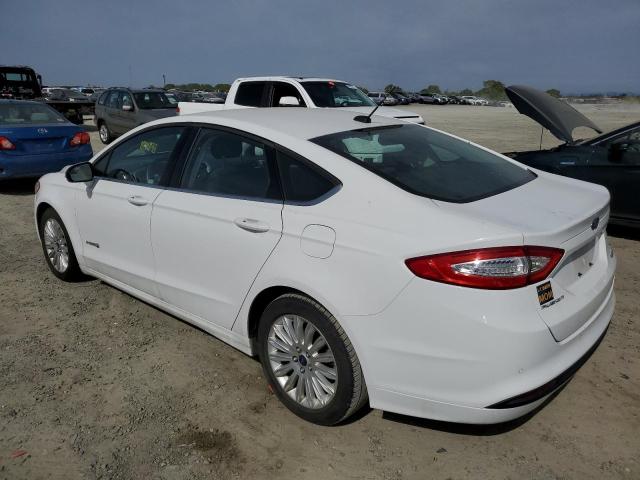 3FA6P0LU3ER164487 - 2014 FORD FUSION SE HYBRID WHITE photo 2