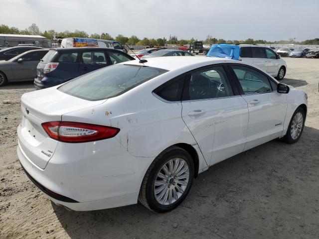 3FA6P0LU3ER164487 - 2014 FORD FUSION SE HYBRID WHITE photo 3