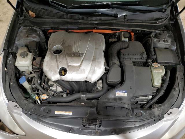 KMHEC4A41BA006369 - 2011 HYUNDAI SONATA HYBRID SILVER photo 11