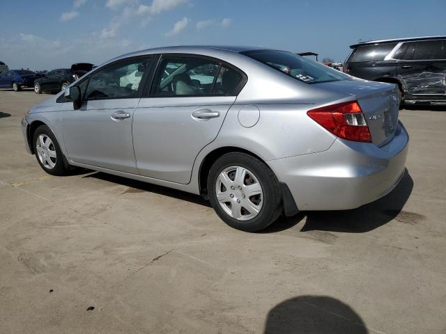 19XFB2F57CE084008 - 2012 HONDA CIVIC LX SILVER photo 2