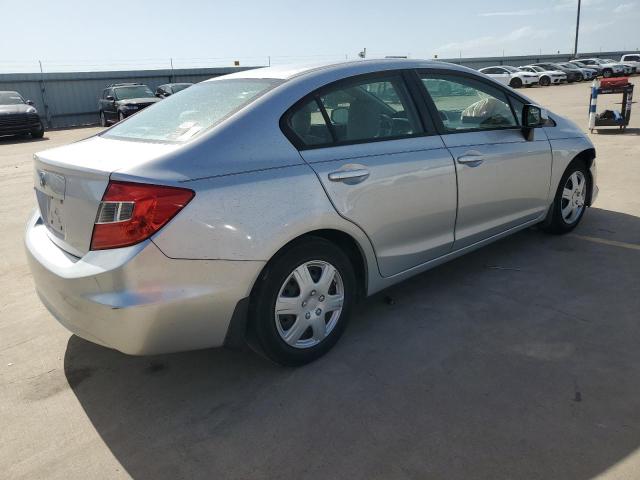 19XFB2F57CE084008 - 2012 HONDA CIVIC LX SILVER photo 3