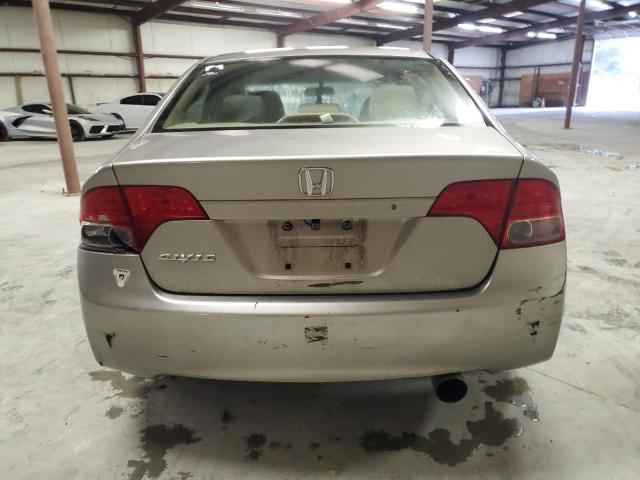 JHMFA15586S002186 - 2006 HONDA CIVIC LX BEIGE photo 6