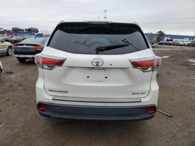 5TDJKRFH3ES070113 - 2014 TOYOTA HIGHLANDER XLE WHITE photo 6