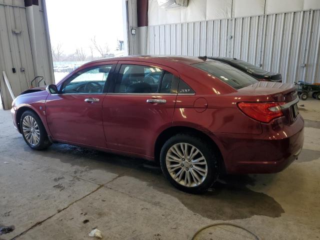 1C3CCBCG2DN520934 - 2013 CHRYSLER 200 LIMITED RED photo 2