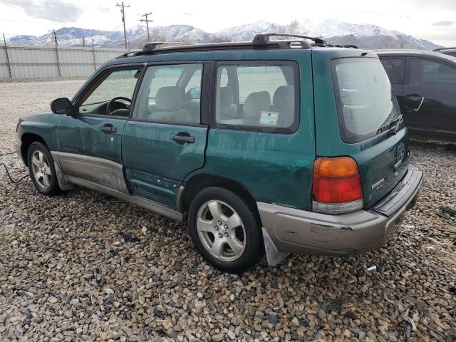 JF1SF6550WG761230 - 1998 SUBARU FORESTER S GREEN photo 2