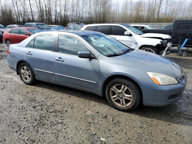 1HGCM56867A055585 - 2007 HONDA ACCORD EX BLUE photo 4