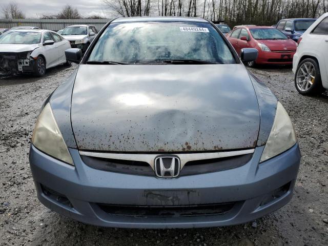 1HGCM56867A055585 - 2007 HONDA ACCORD EX BLUE photo 5