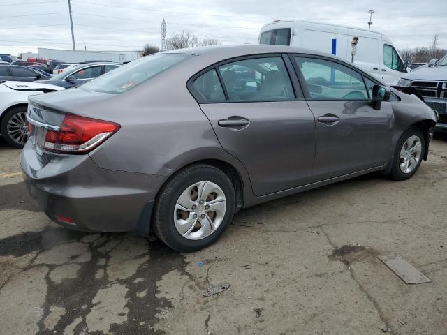 19XFB2F50EE024817 - 2014 HONDA CIVIC LX GRAY photo 3