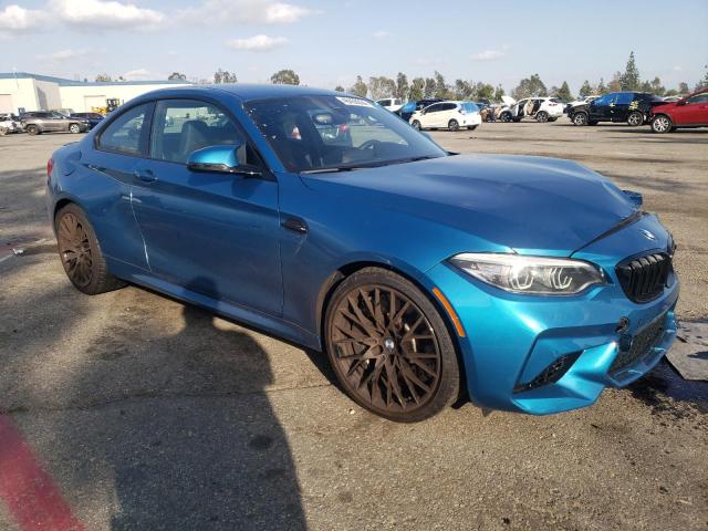 WBS2U7C01M7J70617 - 2021 BMW M2 COMPETITION BLUE photo 4