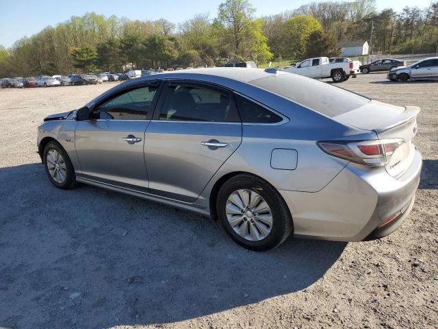 KMHE24L17GA010939 - 2016 HYUNDAI SONATA HYBRID SILVER photo 2