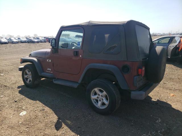 1J4FA39S63P360814 - 2003 JEEP WRANGLER COMMANDO MAROON photo 2