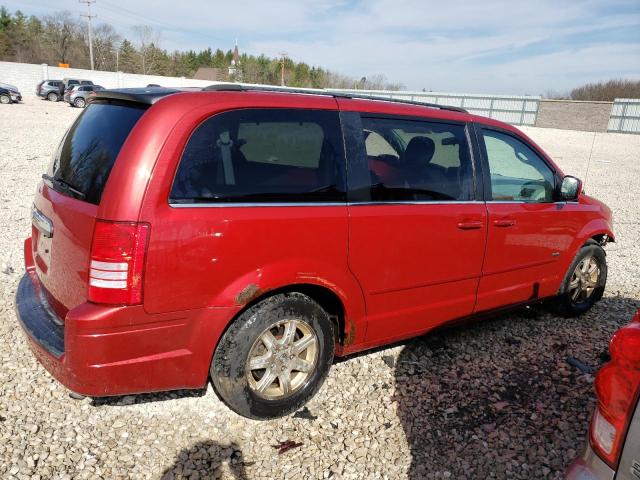 2A8HR54P88R736918 - 2008 CHRYSLER TOWN & COU TOURING წითელი ფოტო 3