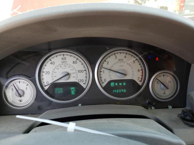 2A8HR54P88R736918 - 2008 CHRYSLER TOWN & COU TOURING წითელი ფოტო 9