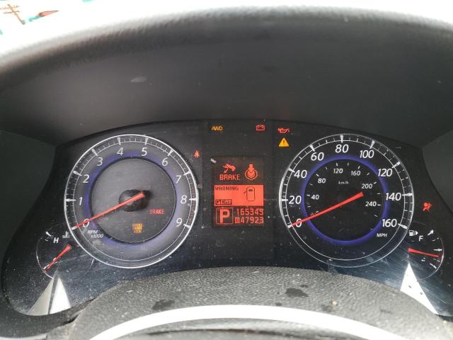 JNKAJ09F88M355333 - 2008 INFINITI EX35 BASE Մոխրագույն լուսանկար 9