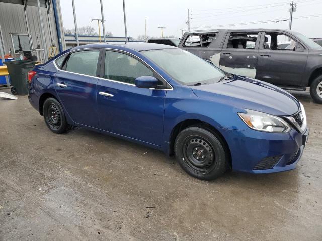 3N1AB7AP3GY336084 - 2016 NISSAN SENTRA S BLUE photo 4