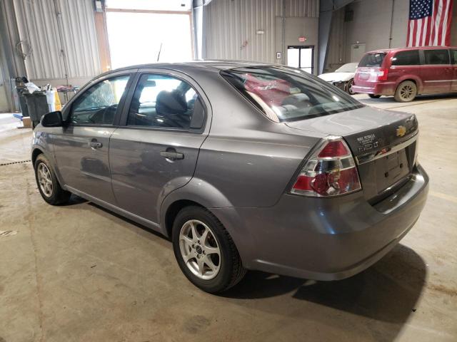 KL1TD56E99B396259 - 2009 CHEVROLET AVEO LS 灰色 照片 2