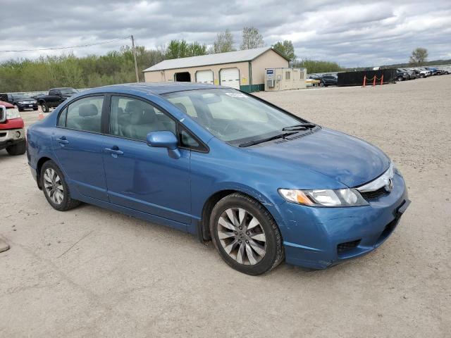 1HGFA16929L002185 - 2009 HONDA CIVIC EXL ლურჯი ფოტო 4