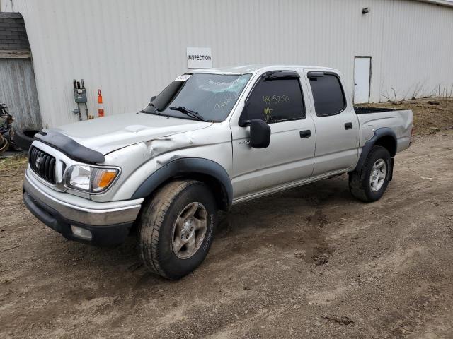 5TEHN72N52Z108588 - 2002 TOYOTA TACOMA DOUBLE CAB SILVER photo 1