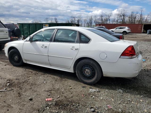 2G1WD5EM4B1282425 - 2011 CHEVROLET IMPALA POLICE WHITE photo 2