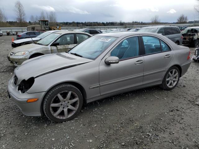 WDBRF40J34F460664 - 2004 MERCEDES-BENZ C 230K SPORT SEDAN SILVER photo 1