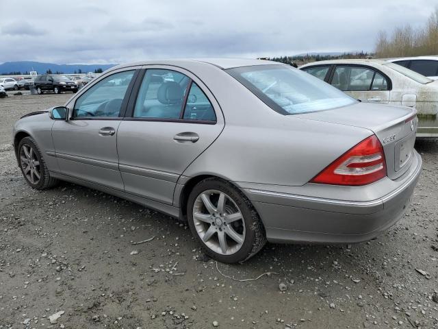 WDBRF40J34F460664 - 2004 MERCEDES-BENZ C 230K SPORT SEDAN SILVER photo 2