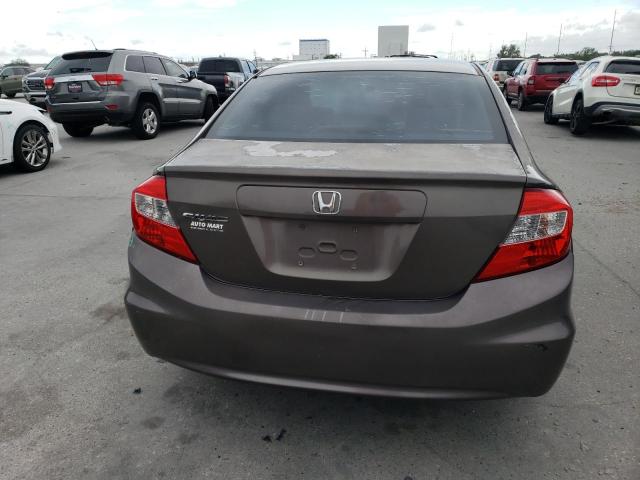 2HGFB2F86CH565657 - 2012 HONDA CIVIC EX GRAY photo 6