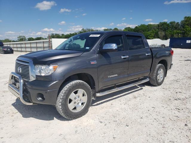 5TFFY5F10CX129948 - 2012 TOYOTA TUNDRA CREWMAX LIMITED GRAY photo 1