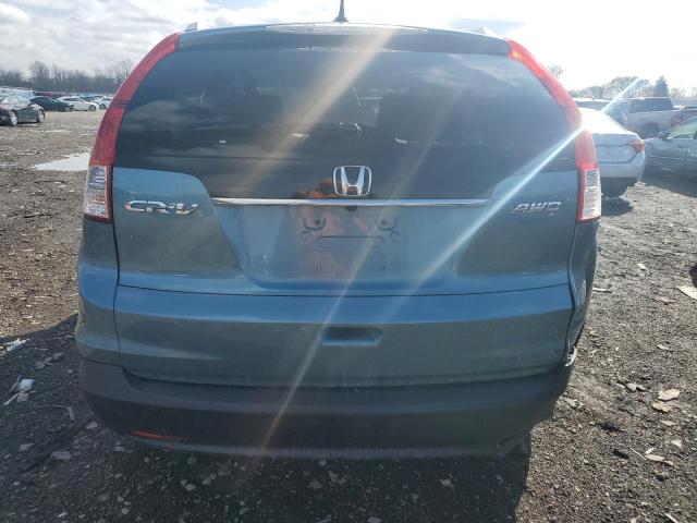 5J6RM4H72DL021614 - 2013 HONDA CR-V EXL BLUE photo 6