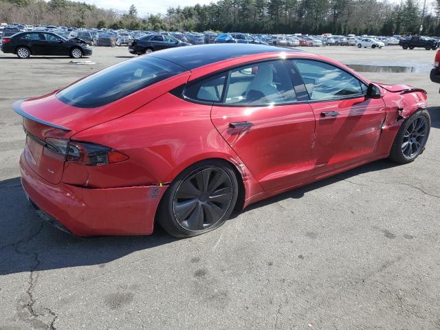 5YJSA1E62NF459645 - 2022 TESLA MODEL S Qırmızı foto 3