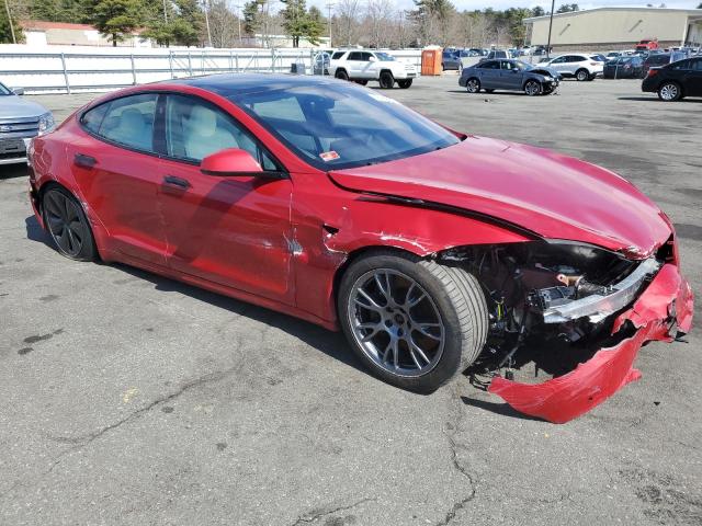5YJSA1E62NF459645 - 2022 TESLA MODEL S Qırmızı foto 4