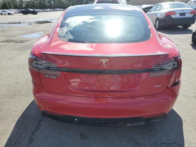5YJSA1E62NF459645 - 2022 TESLA MODEL S Qırmızı foto 6