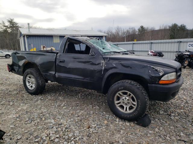 1B7GG36X72S652895 - 2002 DODGE DAKOTA SPORT BLACK photo 4