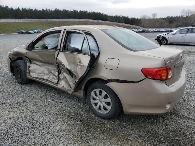 2T1BU40E39C098850 - 2009 TOYOTA COROLLA BASE TAN photo 2