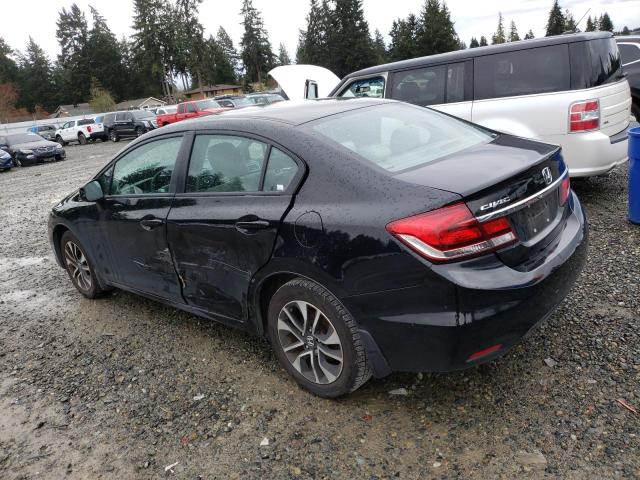 19XFB2F83DE255168 - 2013 HONDA CIVIC EX BLACK photo 2