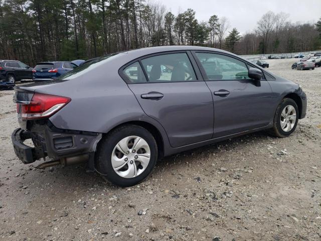 19XFB2F56EE213228 - 2014 HONDA CIVIC LX GRAY photo 3