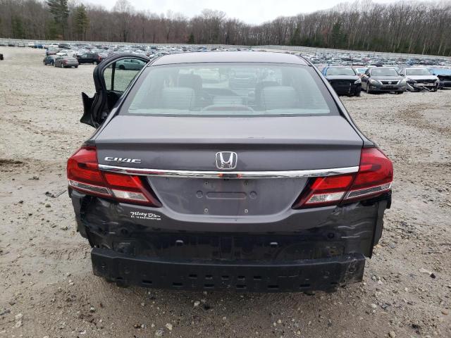 19XFB2F56EE213228 - 2014 HONDA CIVIC LX GRAY photo 6