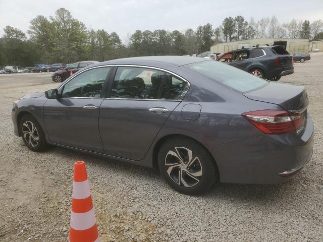 1HGCR2F35HA125146 - 2017 HONDA ACCORD LX GRAY photo 2