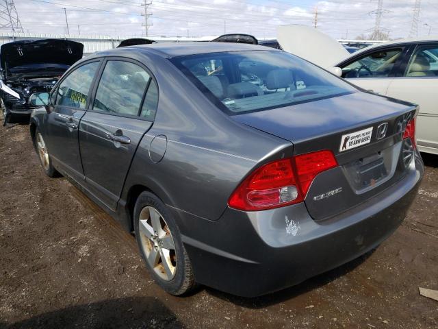 2HGFA16998H327833 - 2008 HONDA CIVIC EXL ნაცრისფერი ფოტო 2